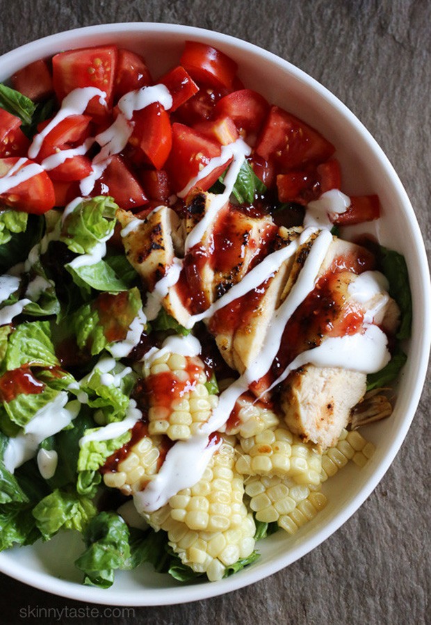 High Protein Low Carb Recipes: BBQ Chicken Salad