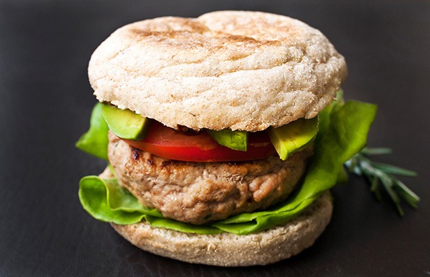 High Protein Low Carb Recipes: Healthy Turkey Burger