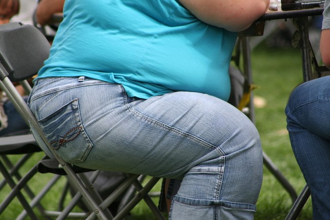 Fat Woman At The Table