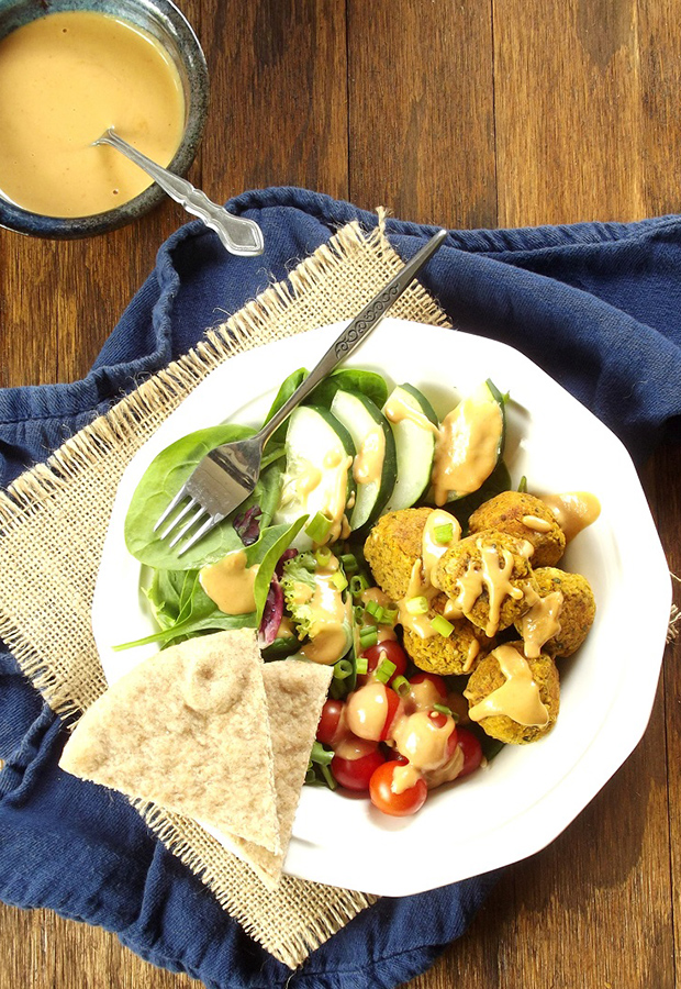 Baked Pumpkin Falafel Bowl