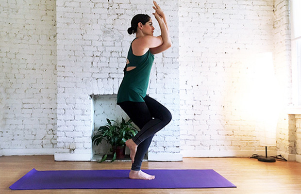 Standing Yoga Poses: Eagle Pose