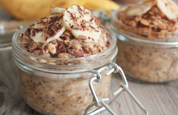 Overnight Oats Recipes: Peanut Butter Banana Overnight Oats Recipe