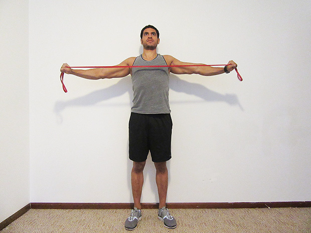 10 Resistance Band Exercises: Band Pull Apart Exercise