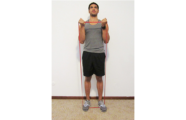 10 Resistance Band Exercises: Bicep Curl Exercise