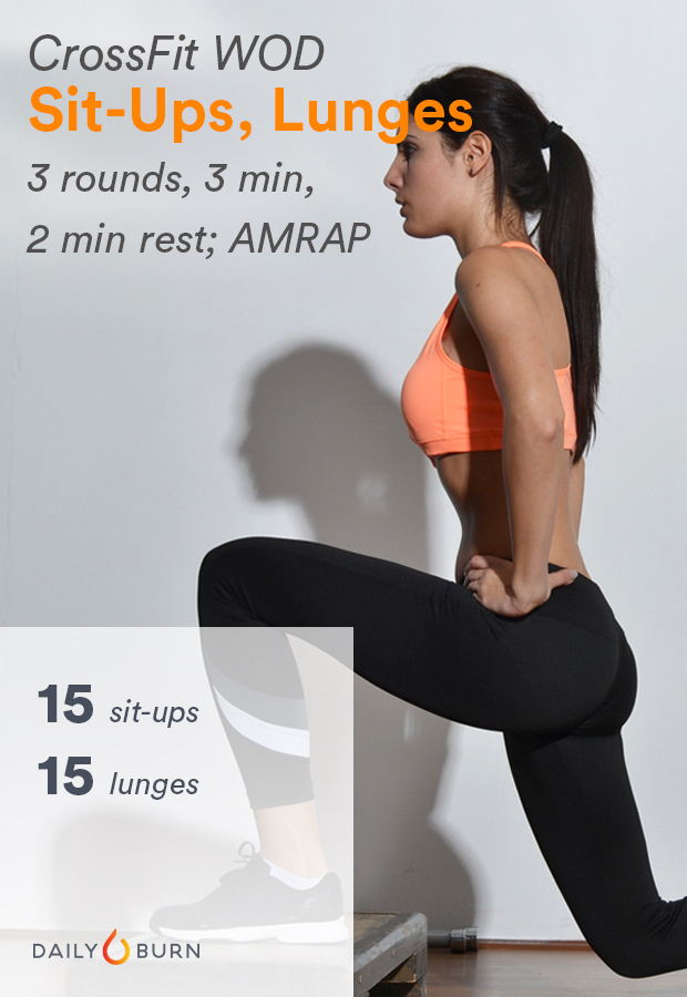 CrossFit WOD Sit-Ups Lunges