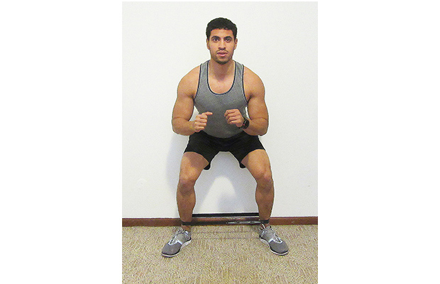 10 Resistance Band Exercises: Lateral Walk Exercise