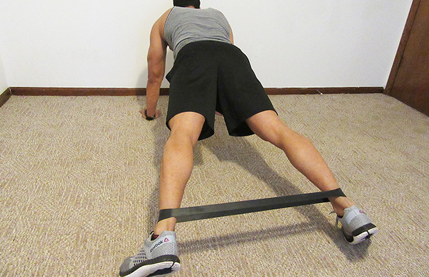 10 Resistance Band Exercises: Plank Jack Exercise