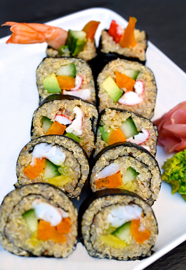 Movie-Inspired Appetizers for Oscar Night: Quinoa Sushi Recipe